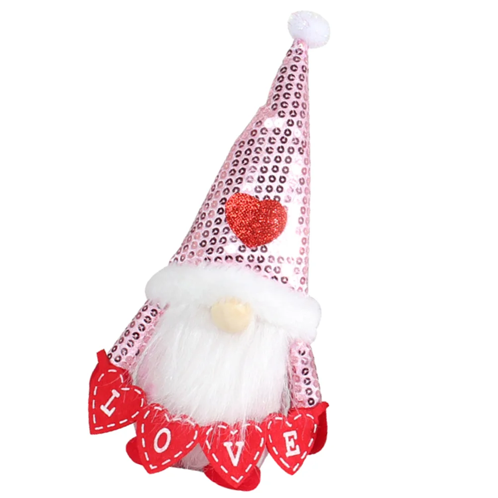 

Gnome Day Valentine S Decorornament Plush Valentines Festival Decorations Party Desktop