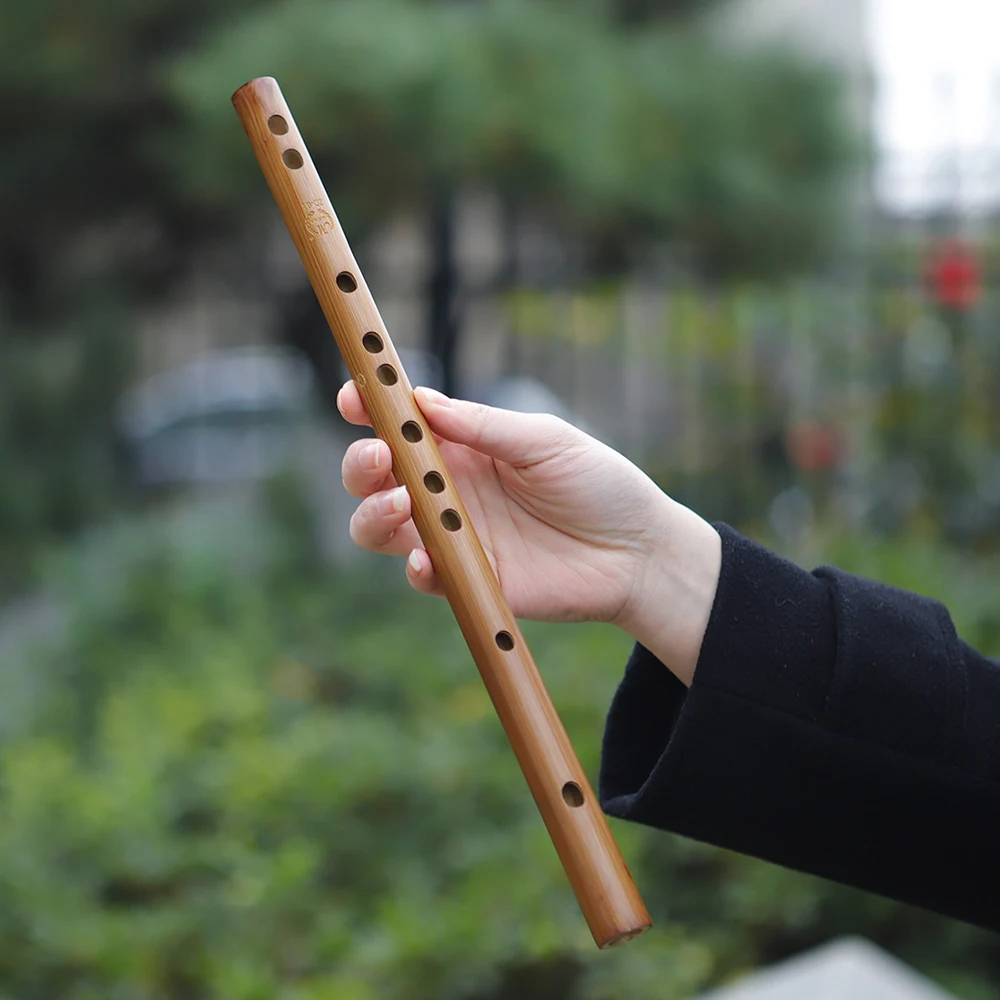 

China Traditional Piccolo Classical Bamboo Flute C/D/E/F/G Tone 6 Holes Wooden Vertical Flute Music Gifts Woodwind Instrument