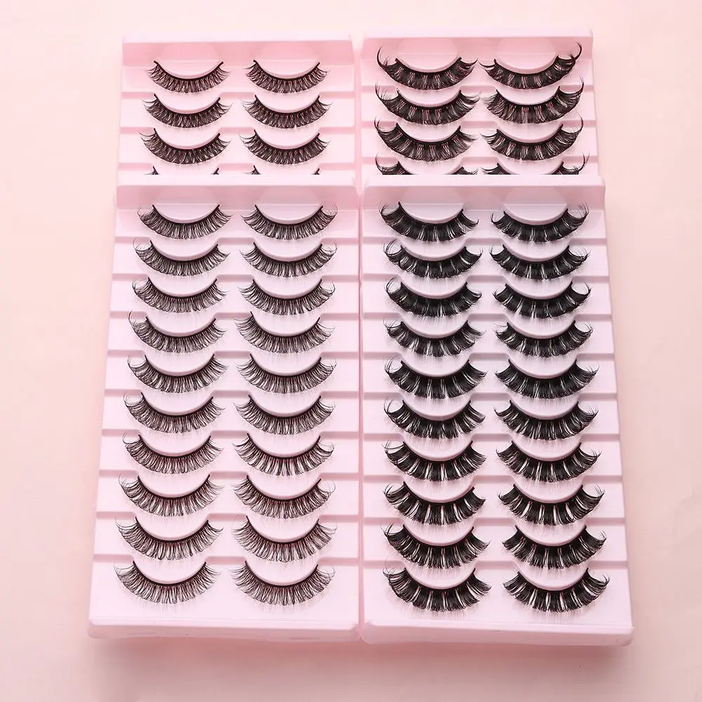 Накладные ресницы 3D из меха норки многоразовые натуральные объемные