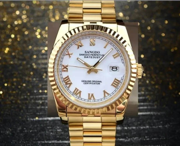 

Роскошные часы sangdo 36,5 мм, мужские часы 1