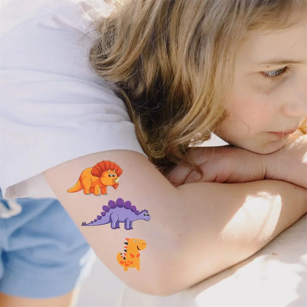 Временные татуировки динозавров водонепроницаемые наклейки для тела Декор