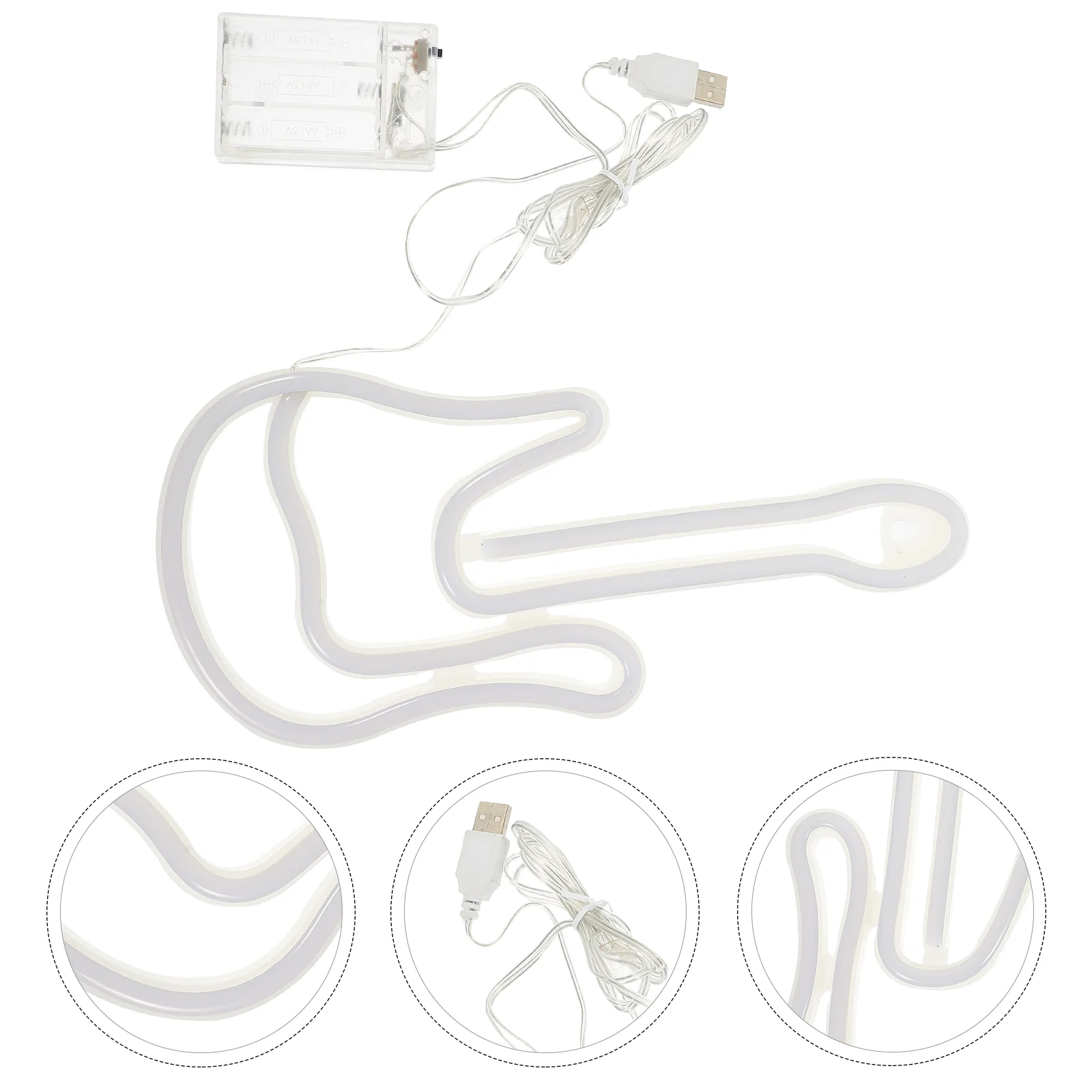 

Neon Sign Guitarled Decor Wall Signs Lamp Night Hanging Funny Barbedroom Roomdecorative Desktop Club Desk Decoration