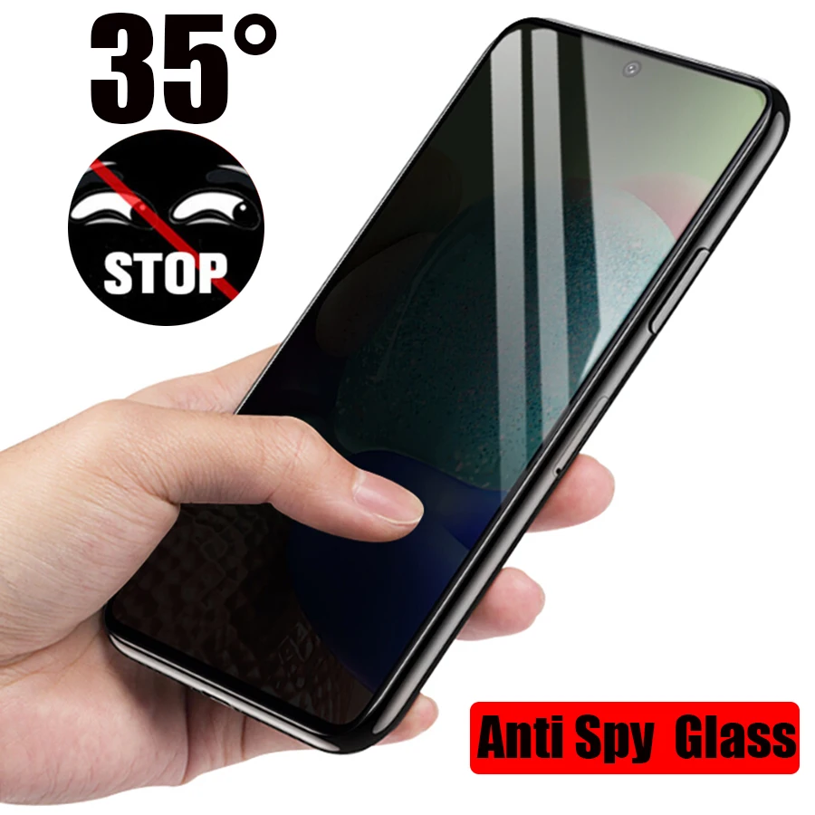 

Anti Spy Full Cover Tempered Glass for Samsung Galaxy S22 S21 S20 Ultra 5G Note 10 S10 S9 Plus A51 A52s Privacy Screen Protector
