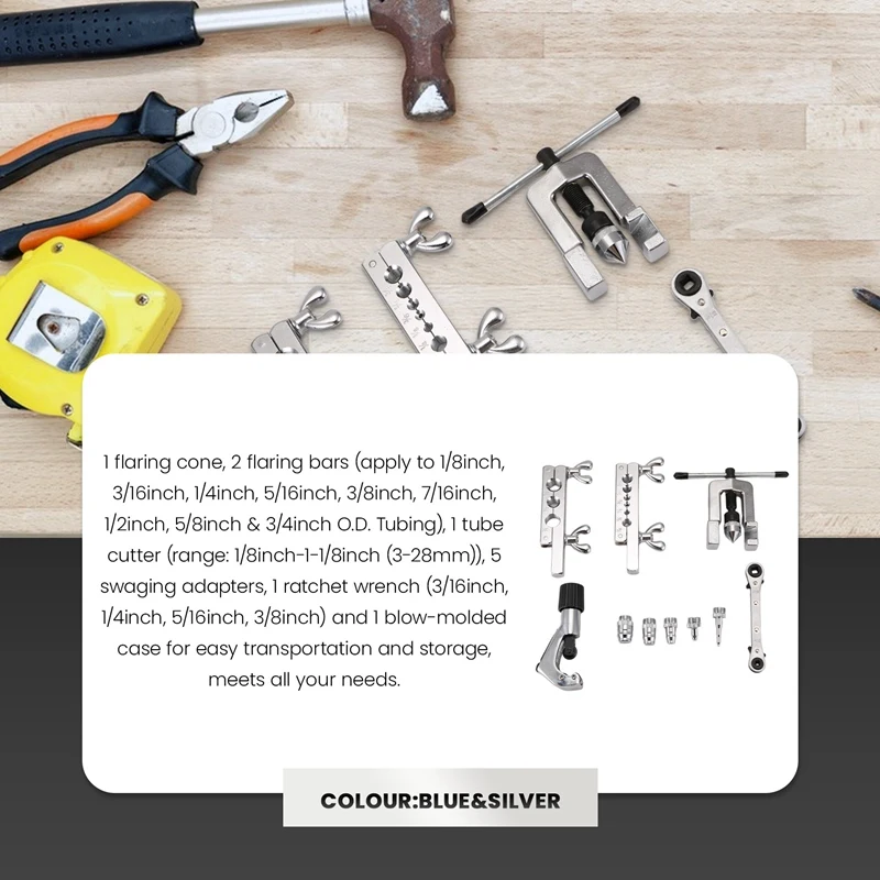 Инструмент для развальцовки и свинцовки комплект инструментов ОВКВ труб медных