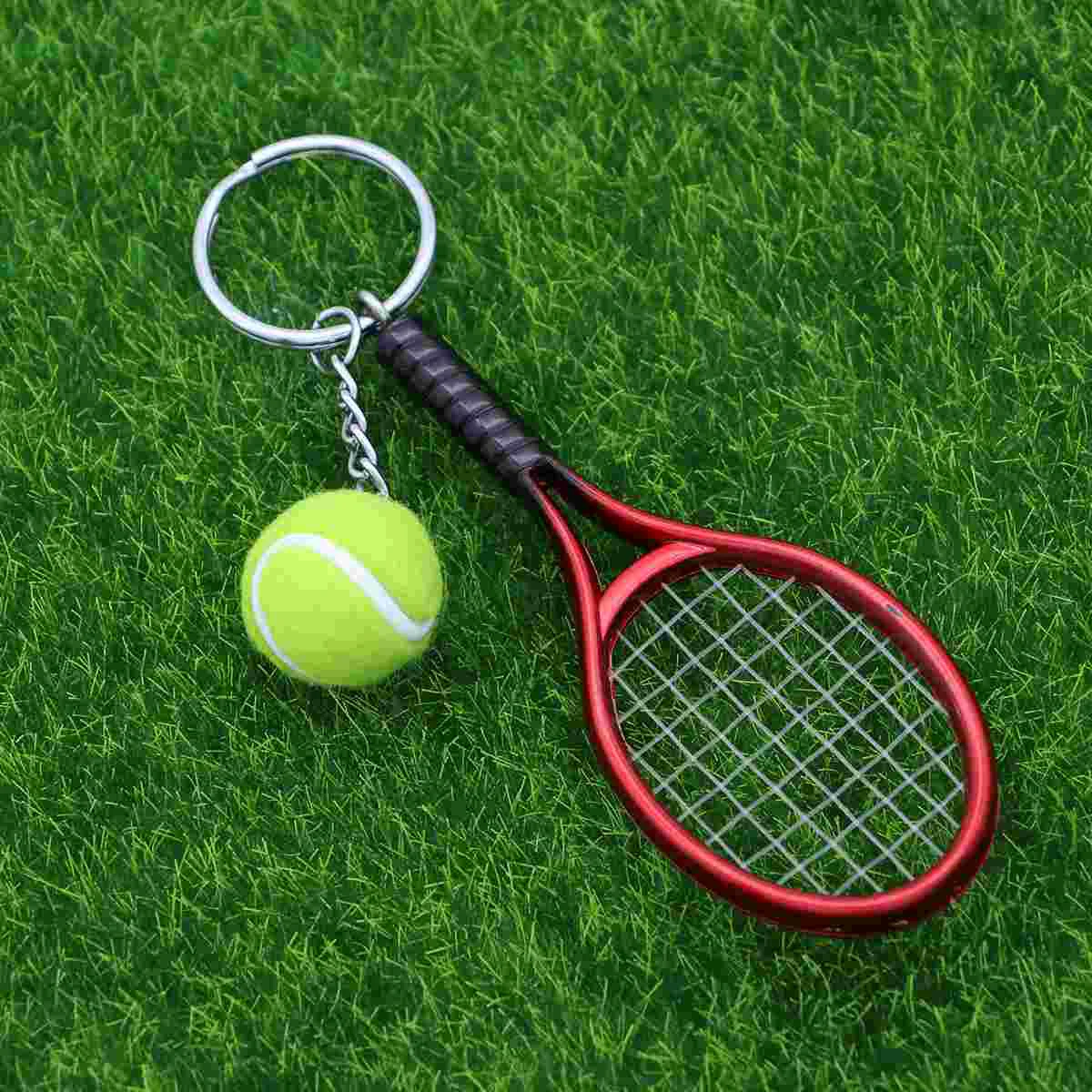Брелок для ключей забавные цепочки кольца брелки автомобиля теннисная ракетка
