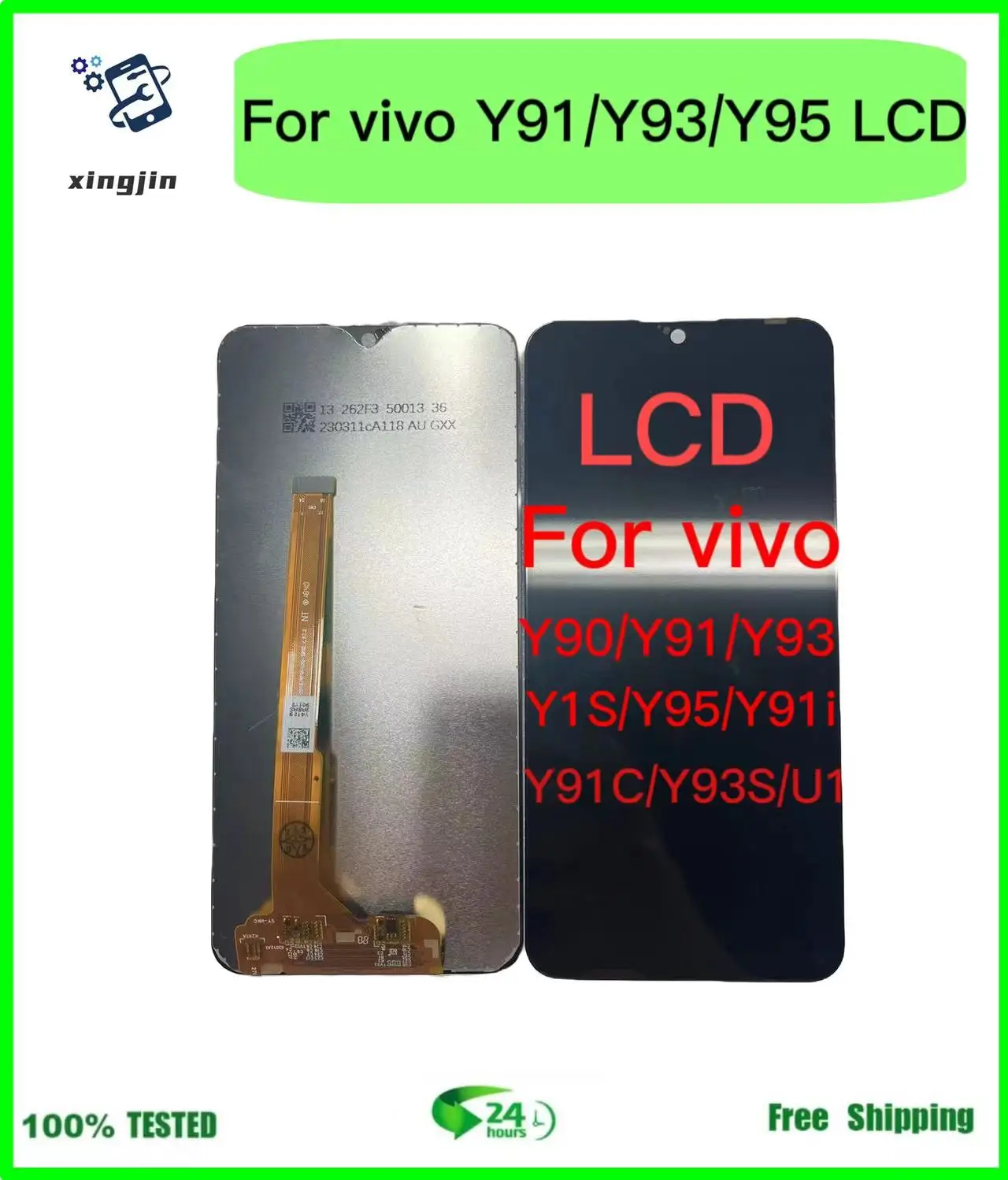 

100% Test Screen For VIVO Y91 Y91i Y91c LCD Display Touch Panel Sensor Digitizer Assembly For VIVO Y93 Y93st Y95 LCD Display