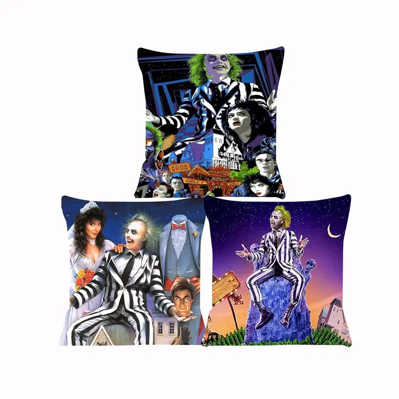 

Чехол для диванной подушки от Beetlejuice, чехол для дивана, подушки, чехол для сиденья, автомобильная декоративная наволочка 45x45 см для дома