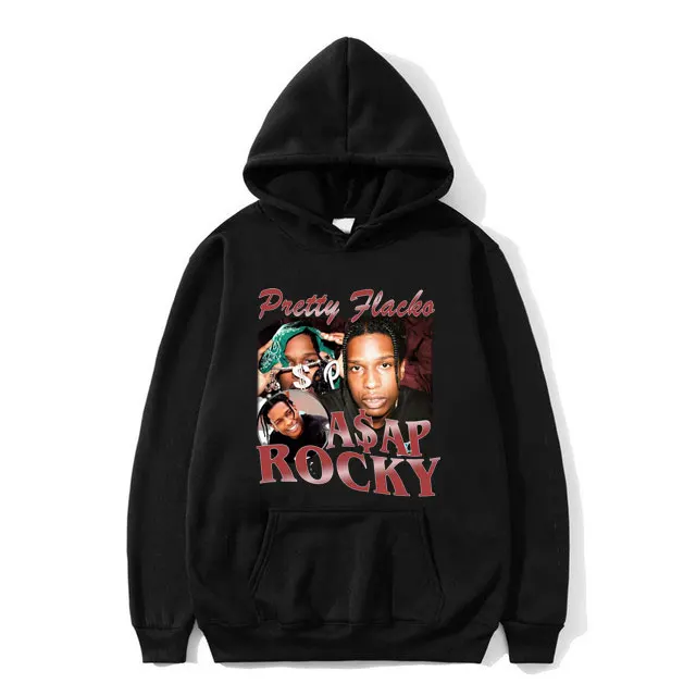 

Limited Rapper ASAP Rocky Graphic Hoodie Men Women Hip Hop Rock Hooded Sweatshirt Regular Men's Fashion Casual Oversized Hoodies