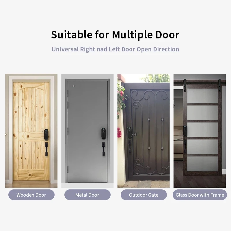 Smart Fingerprint Door Lock Bluetooth Wifi TTLock / TUYA APP RFID Key Passcode Electronic Doorlock Alexa & Google Assistant |
