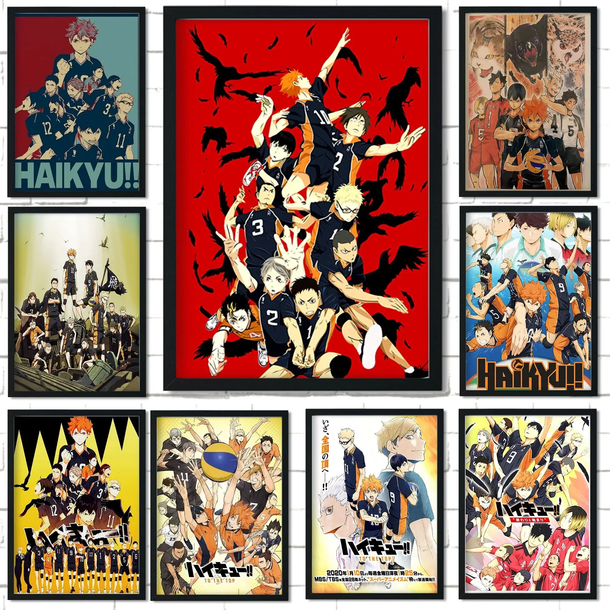 

Wall Art Canvas Paintings Home Decor Haikyuu Picture Hd Print Boy Shoy Modern Japanese Anime Poster For Bedroom Modular No Frame