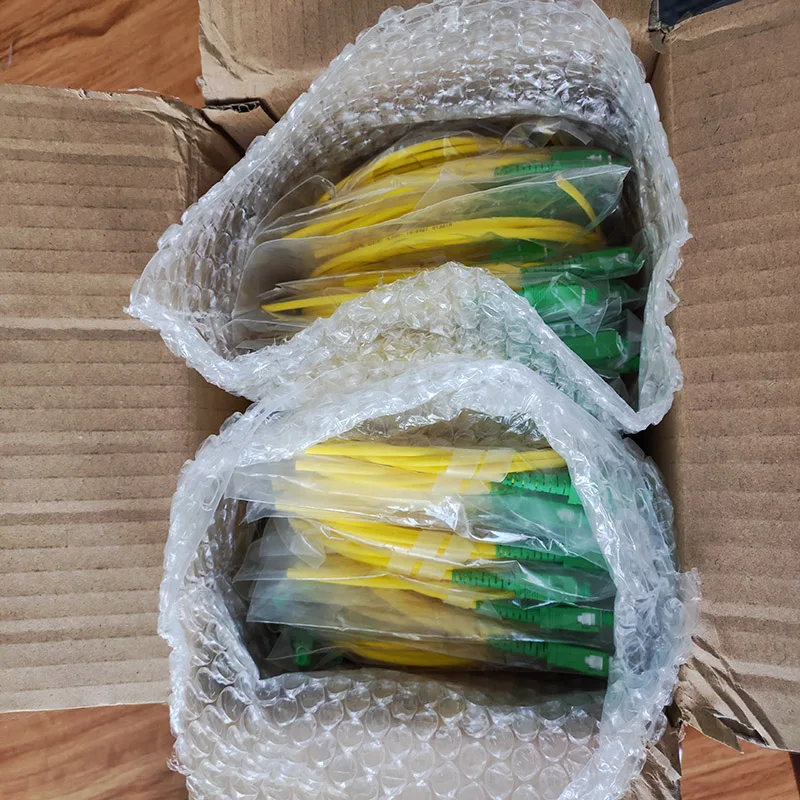 200pcs, 1.5M SC/APC Single Mode G657A2  SX Core 0.9MM fiber optic Pigtail Yellow LSZH Jacket
