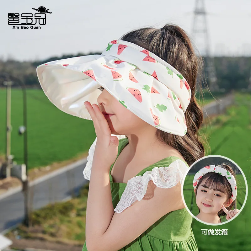 

3-8 Years Old Beach Hat for Kids Summer Baby Bucket Cap Wide Brim UV Protection Panama Outdoor Summer Accessories Free Shipping