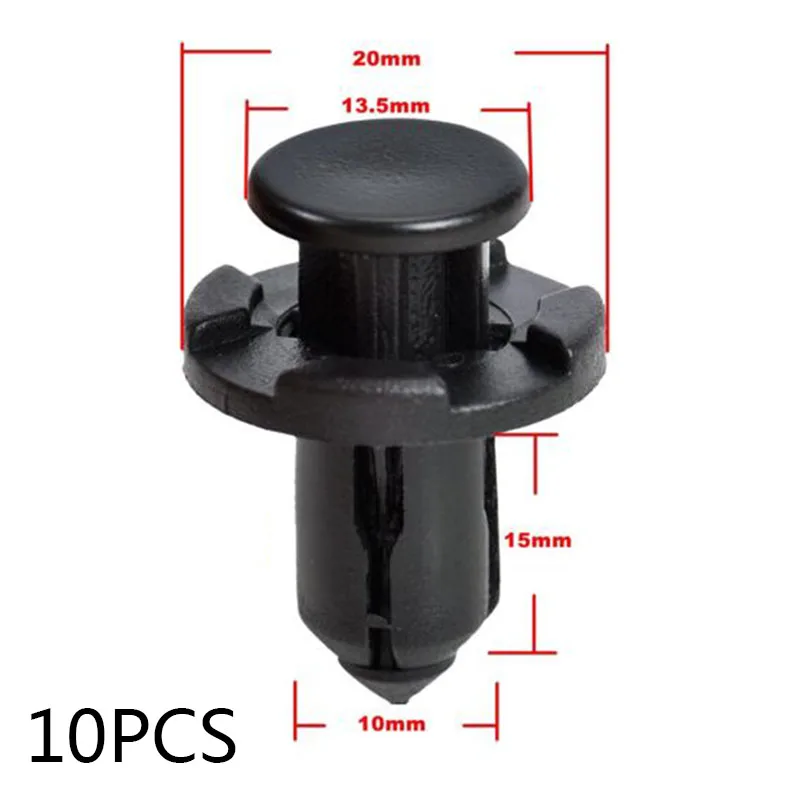 

10PCS Car Rivet Clips Bumper Engine Cover Fender Grille Clip For Subaru Impreza Forester 909140007 Exterior Accessories