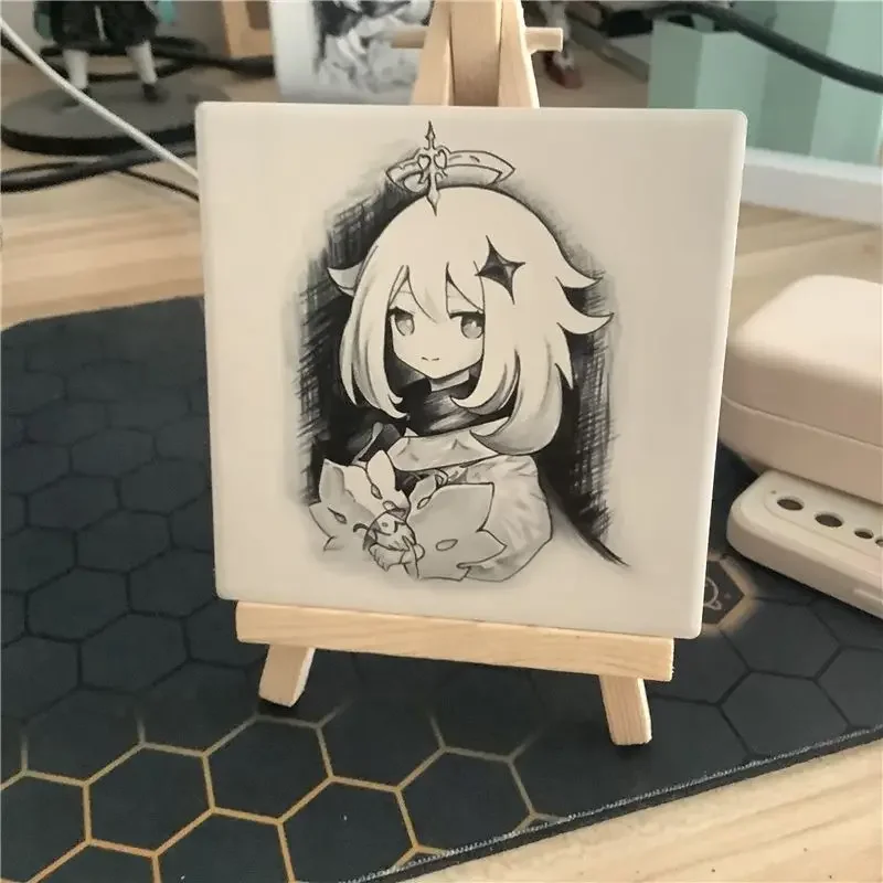 Genshin ударная фигурка Paimon Портретные игрушки 10 см ПВХ версия Q Мини Милая модель