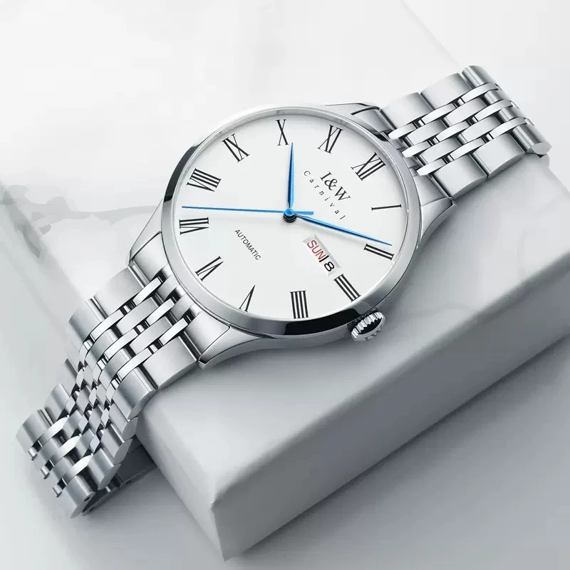 

Reloj Hombre CARNIVAL Mechanical Business Watch For Men Brand Luxury Automatic Wristwatch Sapphire Waterproof 2023 Montre Homme