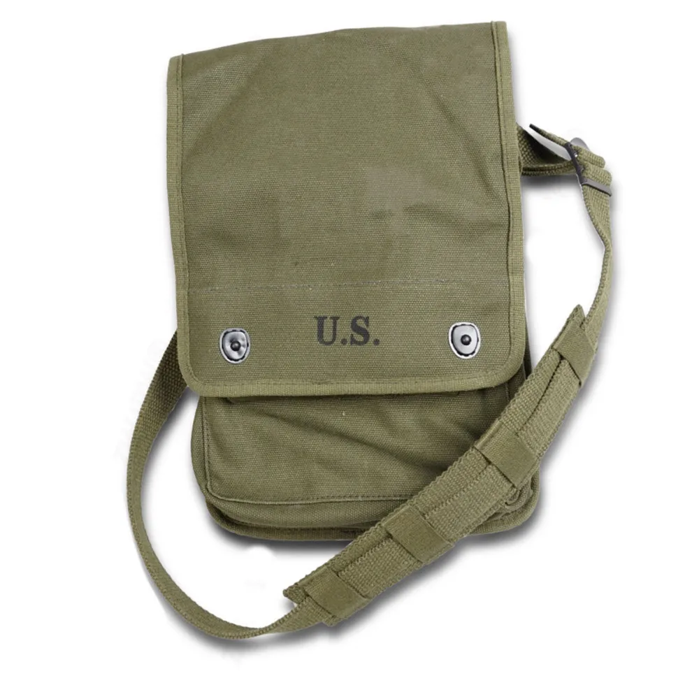 

Map Bag Replica WW2 Sundry Bag Men's One Shoulder Backpack Canvas Shoulder Bag Tactical Backpack