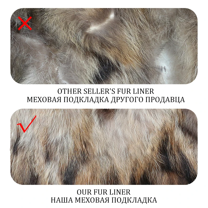 Женская парка со съемным мехом енота и лисы длинная непромокаемая с капюшоном из