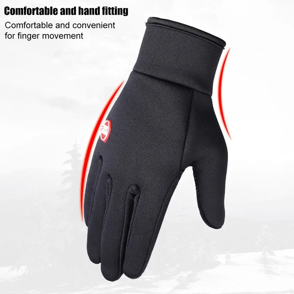 

Windproof Plus Velvet Shock Absorption Winter Warm Warm Riding Gloves Touch Screen Gloves Skiing Gloves Driving Mittens