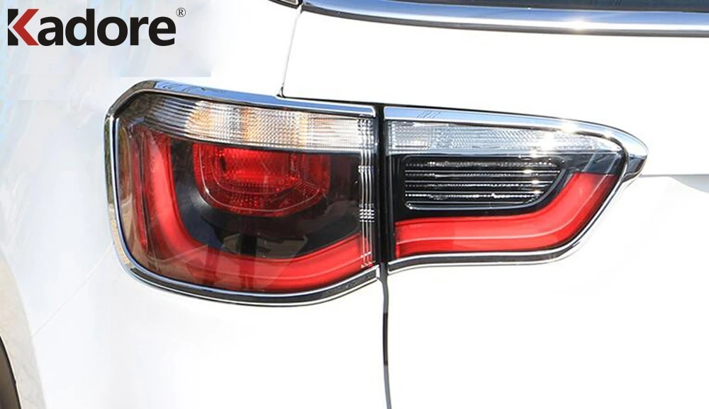 For Jeep Compass 2017 2018 2019 2020 2021 Exterior Rear Lamp Cover Molding Trims Tail Light Car Covers Decoration Accessories | Автомобили