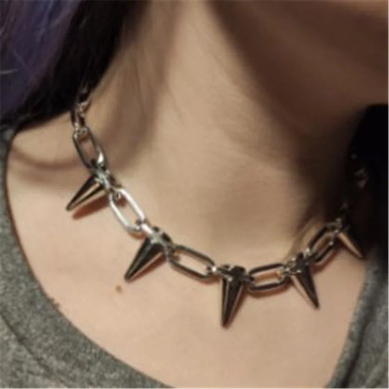 

Necklace Spike Rivet New Rivets Chokers Necklace Rock Gothic Chokers Punk Goth Choker