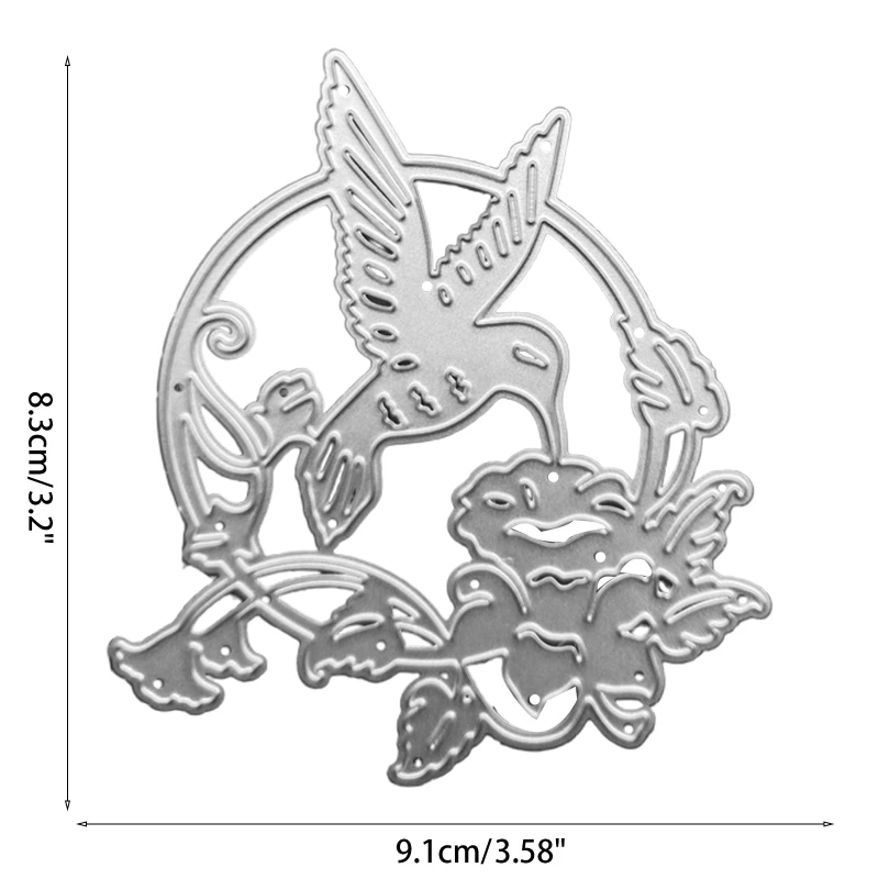 

Metal Cutting Die Carbon Steel Flower and Bird Die Cuts Stencil Template Mold for DIY Decorative Scrapbooking