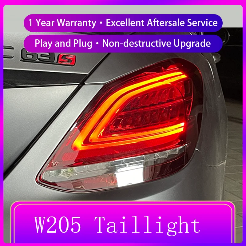 Задний фонарь для Benz W205 C180 C200 C260 C300 2015-2021 2 шт.