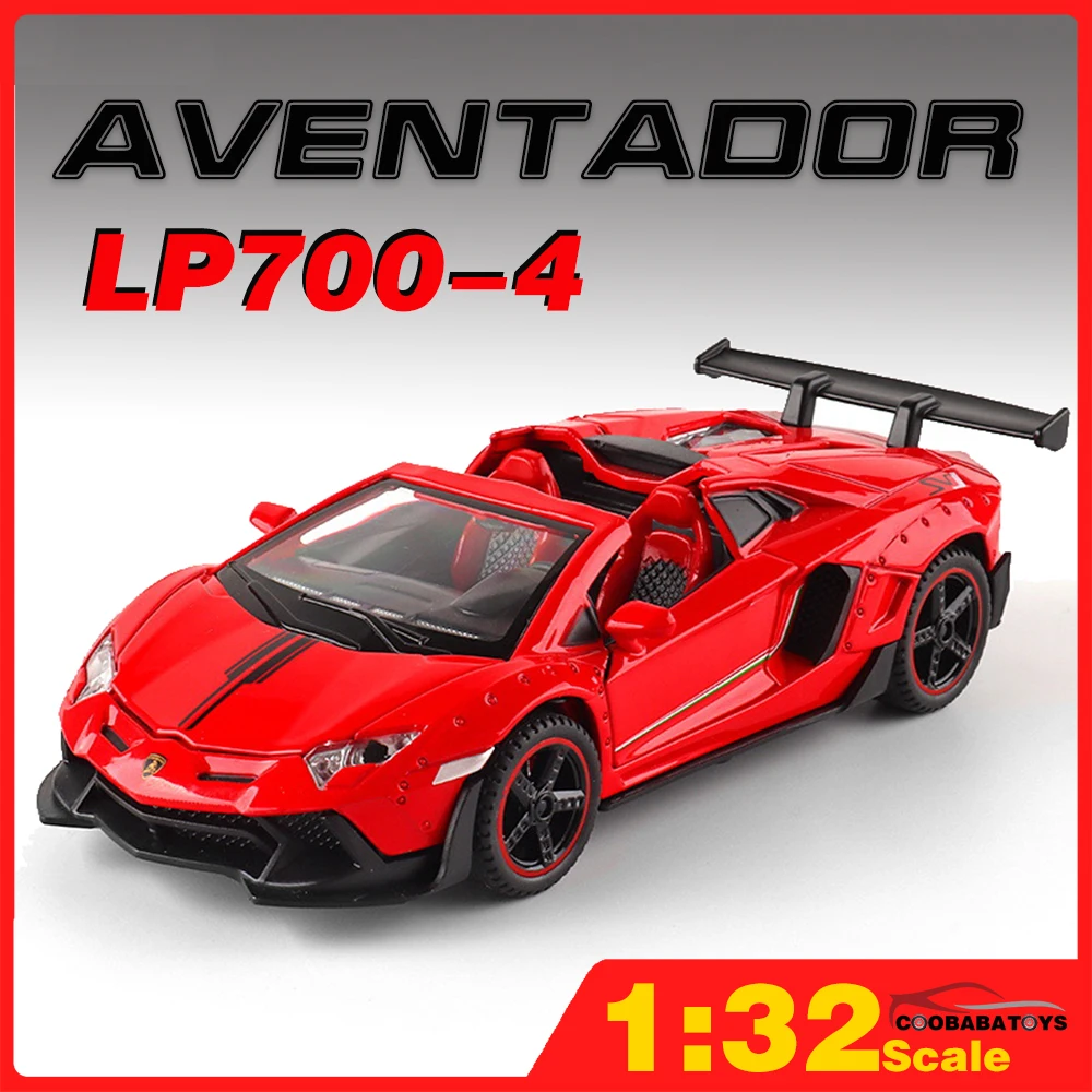 

Scale 1/32 Metal Diecast Alloy Cars Model Toy Car For Boys Child Kids Gift Toys Vehicle Hobbies Collection Aventador LP700-4