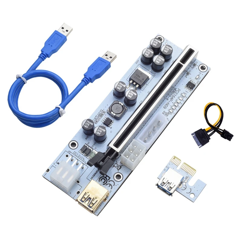 

VER010X PCIE Riser Card USB 3.0 Graphics Card PCIE Adapter Cable PCIE 1X To 16X Expansion Card VER010