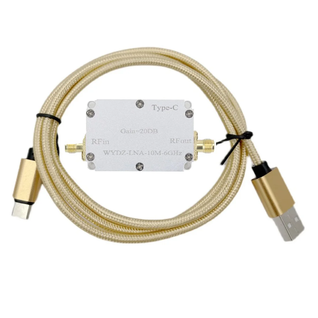 

10M-6GHz Low Noise Amplifier Gain 20DB High Flatness LNA RF Signal Driving Receiver Front End for Radio FM Radio, 20DB