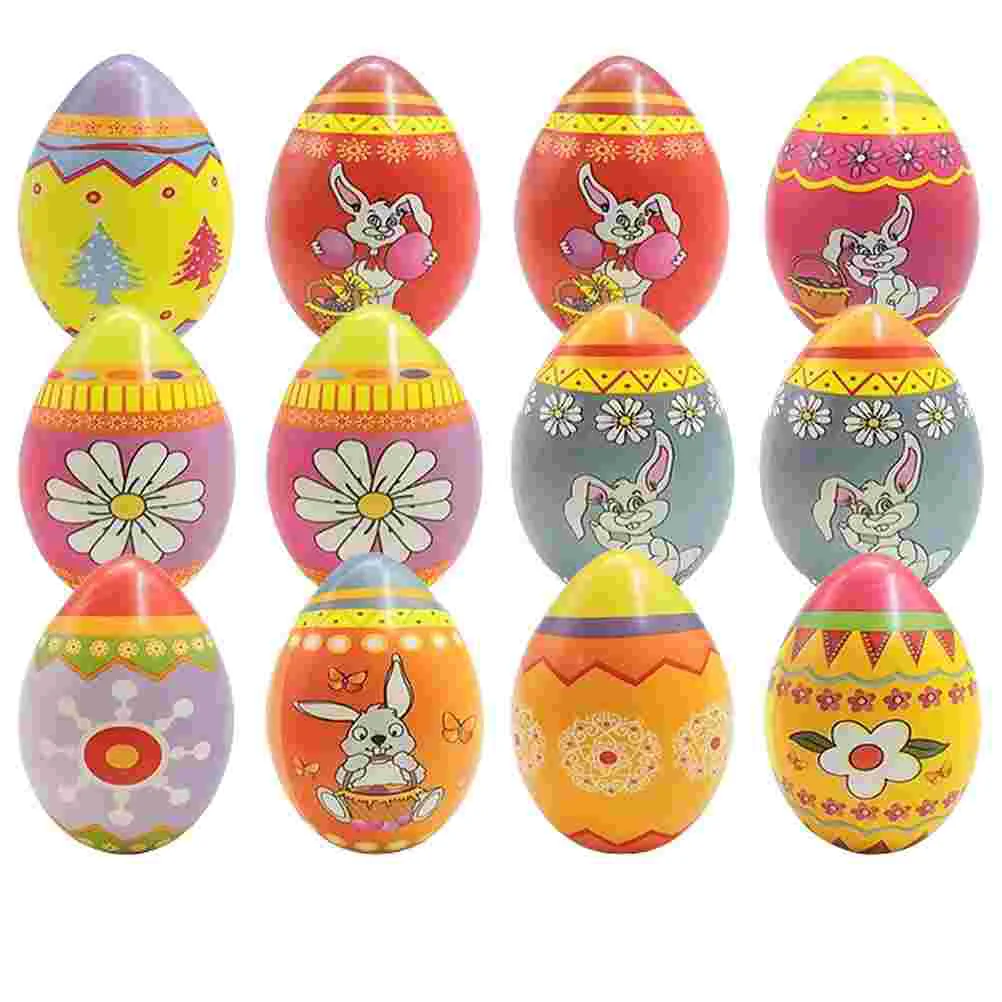 

12 Pcs Squeeze Playthings PU Balls Colorful Eggs Pinch Kids Playsets Decompression Children Played