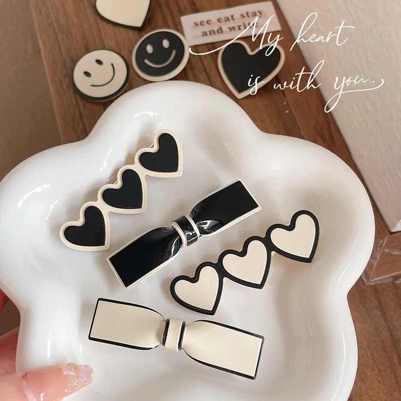 

1pcs Korean Fashion Black Acrylic Hairpins Barrette Hair Clips Headwear for Women Girls Hair Accessories