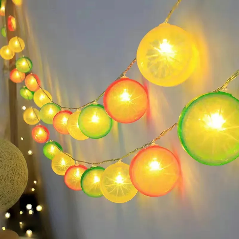 

LED гирлянда с лимонами, теплый белый свет, 1,5/3/6 м