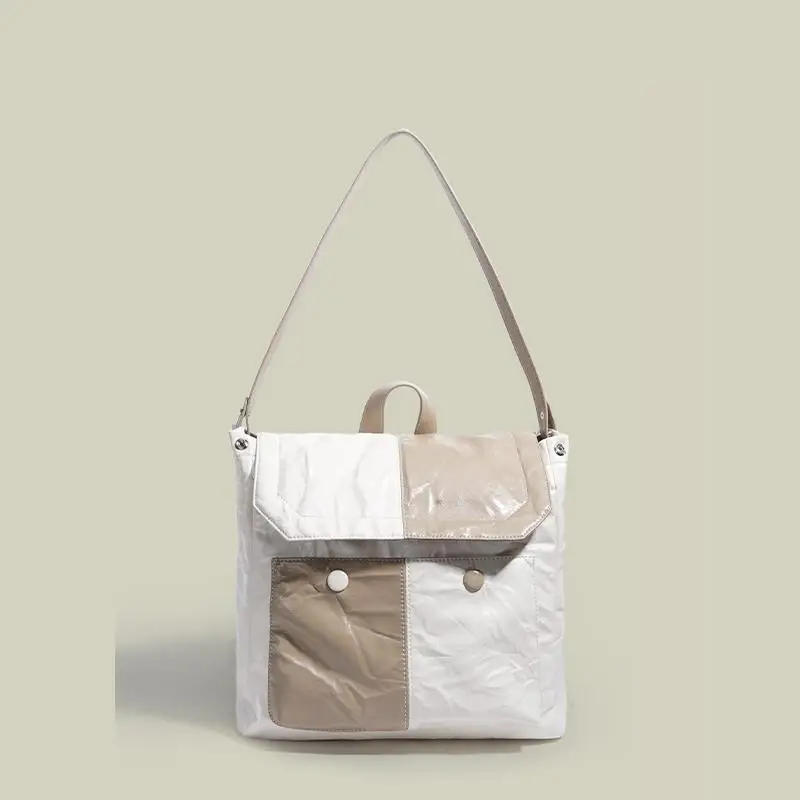 Модный вертикальный квадратный Блестящий Большой Вместительный рюкзак в