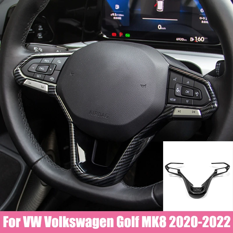 

Наклейки на панель кнопки рулевого колеса для VW Volkswagen Golf MK8 2020 2021 2022 ABS, аксессуары для стайлинга автомобиля