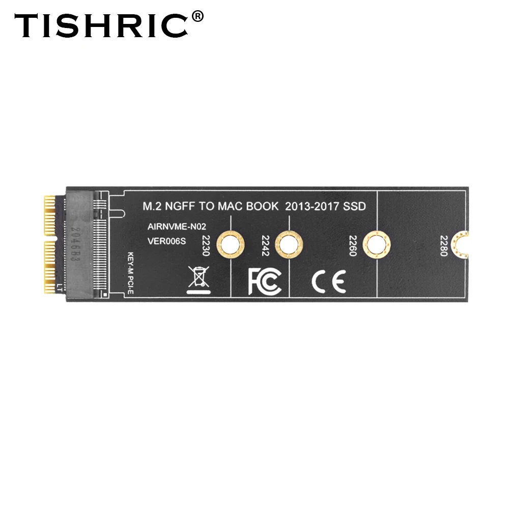 

10 шт. TISHRIC M.2 NGFF для MAC BOOK 2013-2017 SSD карта расширения M.2 Φ PCIE интерфейс для MacBook Pro 2017 A1708 M.2 NVME