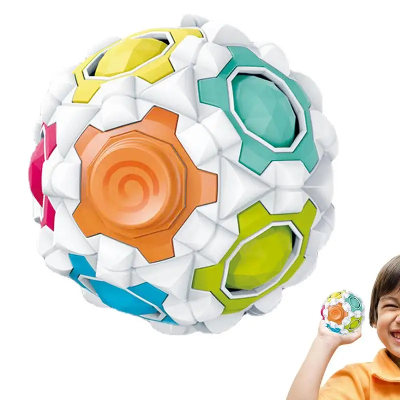 

Magic Rainbow Puzzle Ball Speed Cube Ball Puzzle Game Fun Stress Reliever Magic Ball Brain Teaser Stress Toys For Kids Adults