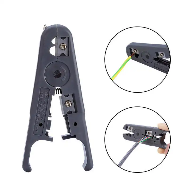 Adjustable Wire Stripper UTP/STP Network Cable Stripping Pliers For Round/Flat UTP STP Telephone |