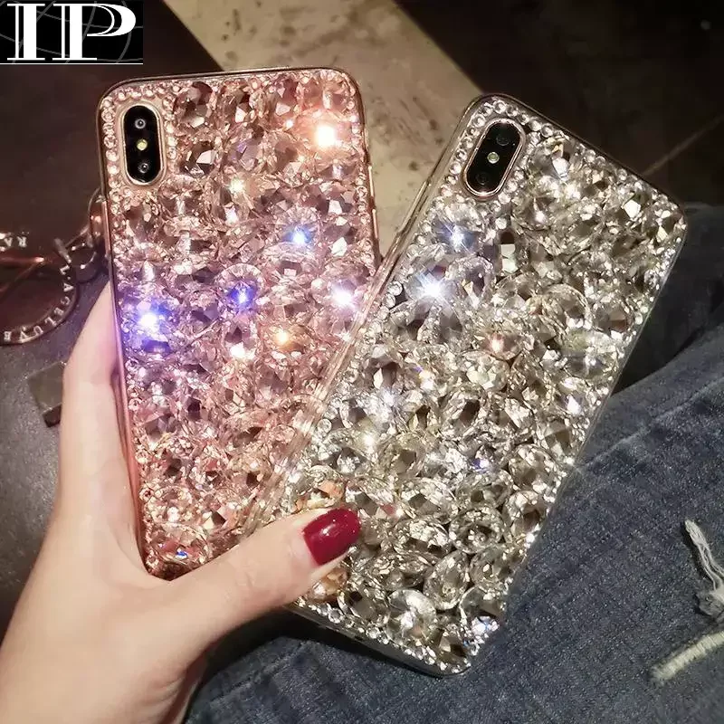 Чехол с кристаллами и стразами для iphone 15pro 11 12 13 14 15 Pro Max Xs Xr 6 7 8 SE 2020 чехол Bling Diamond