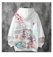 loose hip hop japanese street couple fashion hooded 2022 hoodie mens plus velvet trend clothing chinese style hoodies men