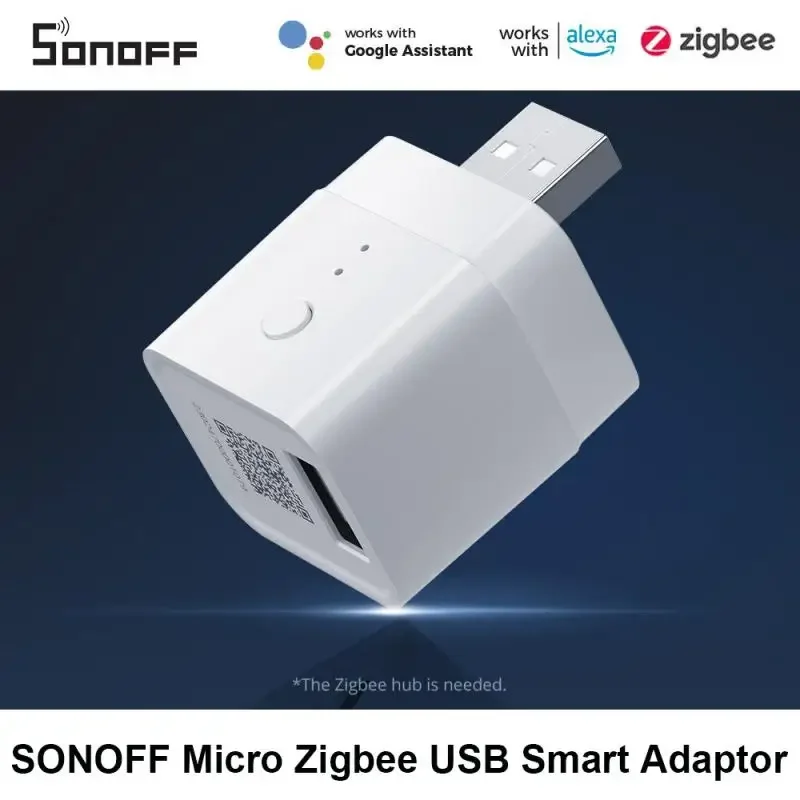 Умный адаптер SONOFF ZBMicro Zigbee микро-USB с широким охватом передачи для быстрой зарядки