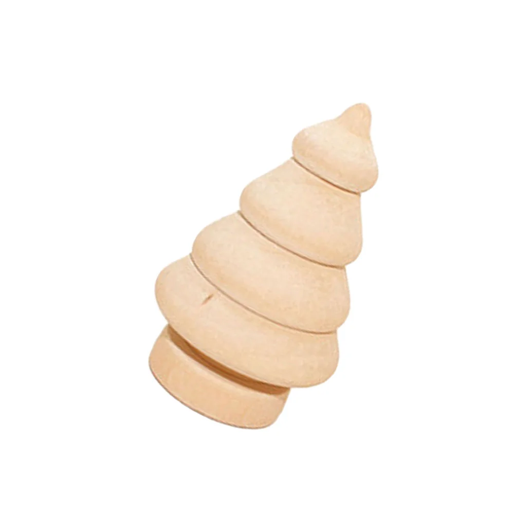 

10pcs Wooden Christmas Three Unfinished Wood Christmas Craft DIY Xmas Hanging Ornaments Holiday Painting Crafts Supplies