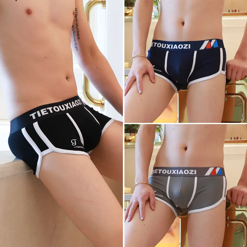 3 Pieces Mens Boxer Shorts Fashion Cotton Mens Underwear Boxers Summer Mid Waist Underpants Breathable Mans Panties