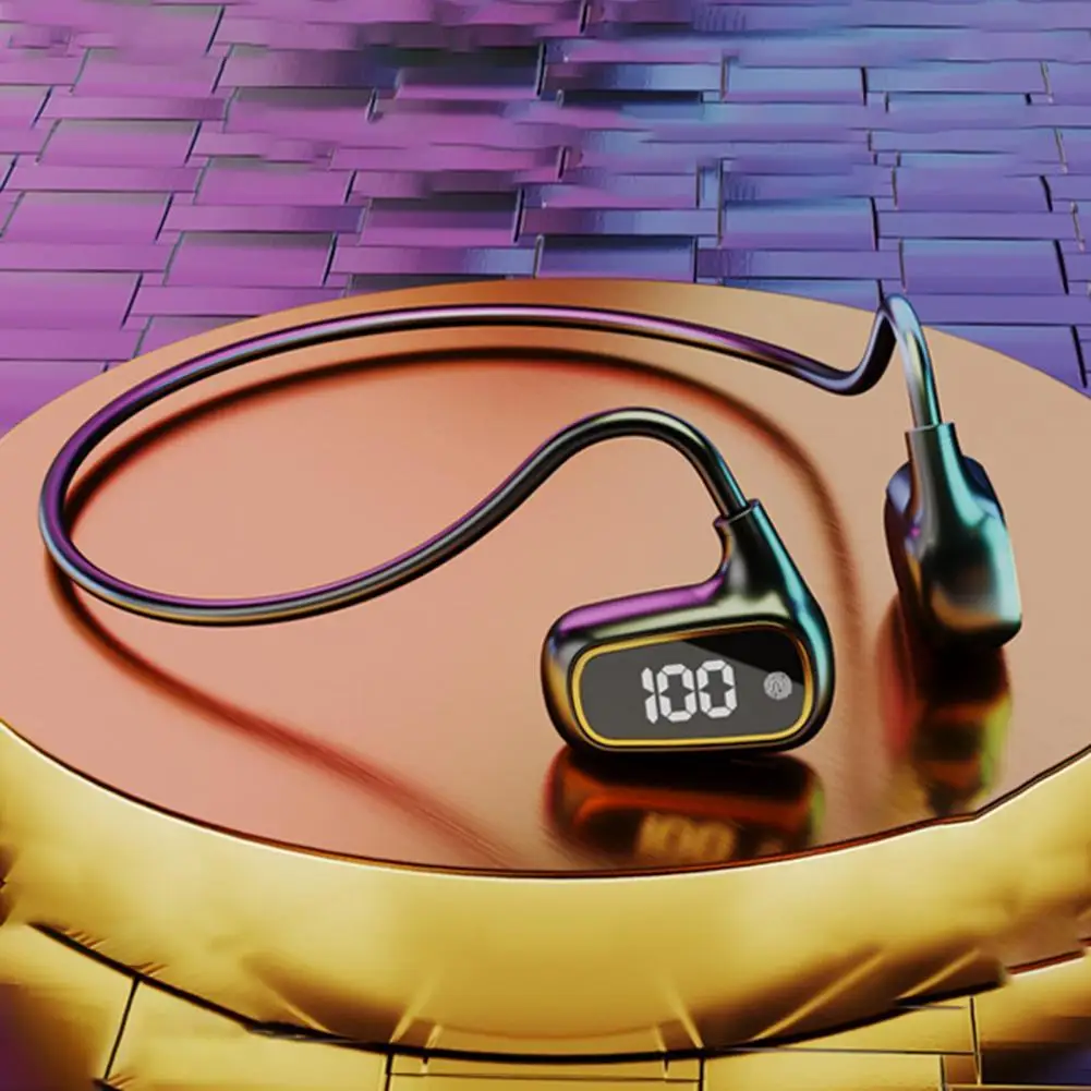 

Беспроводные наушники с шумоподавлением CVC, светодиодный цифровой дисплей, компактные стереонаушники с костной проводимостью для Runnin