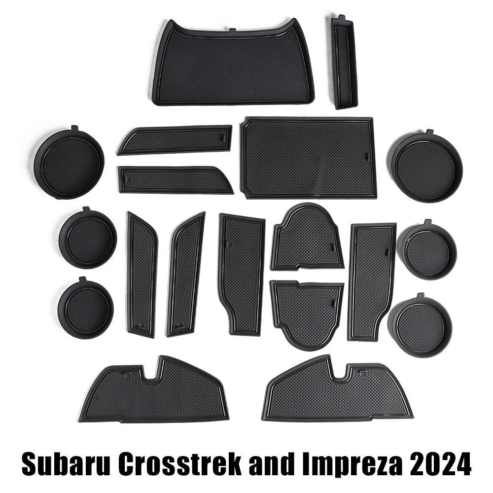 

Накладки на дверные прорезы для Subaru Crosstrek 2024 2025, подстаканники, подставки для Subaru Impreza, противоскользящие коврики с пазами для автомобильных ворот, нескользящие