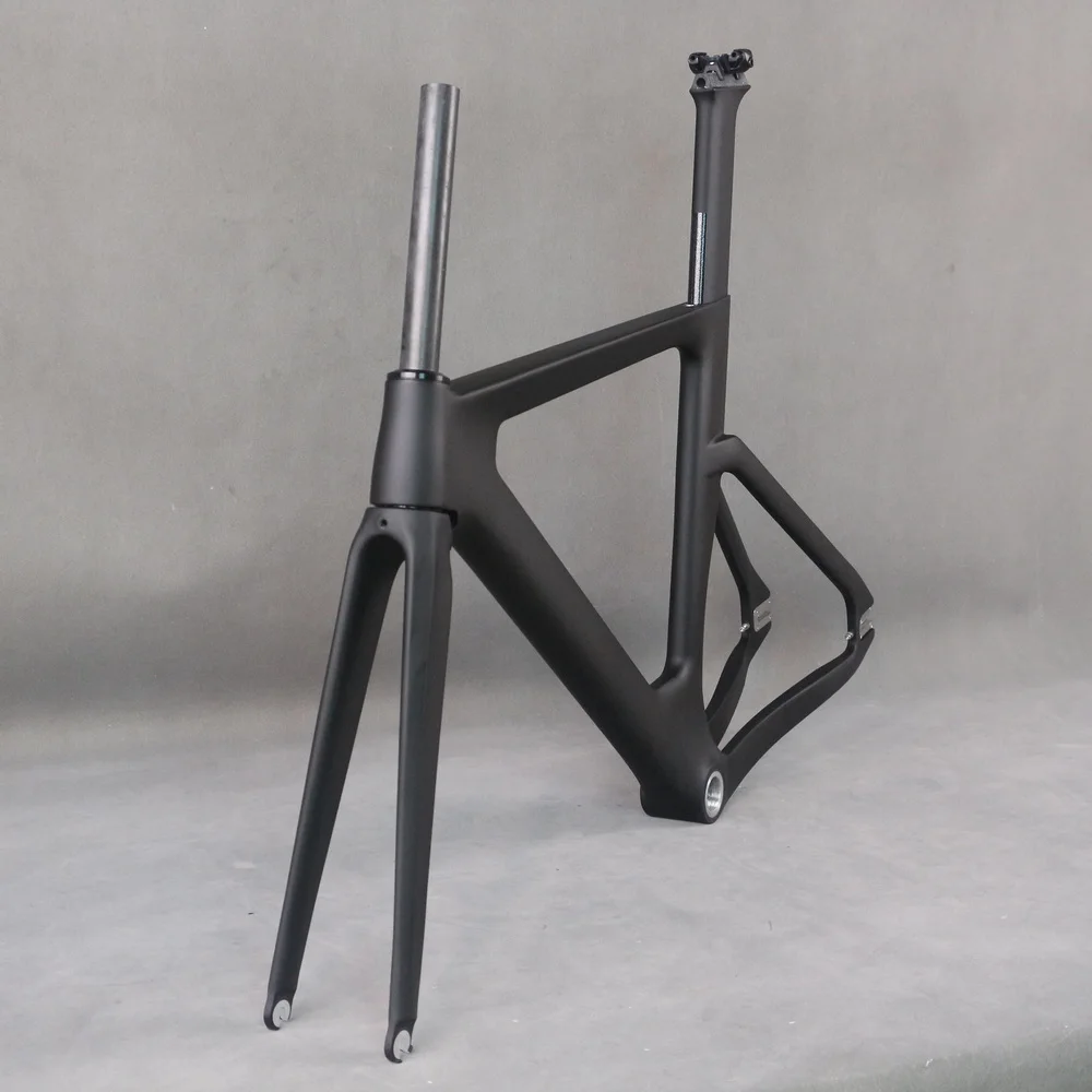 Углеродное волокно T800 Track Frame TR013 вилка с тормозным отверстием фиксированная