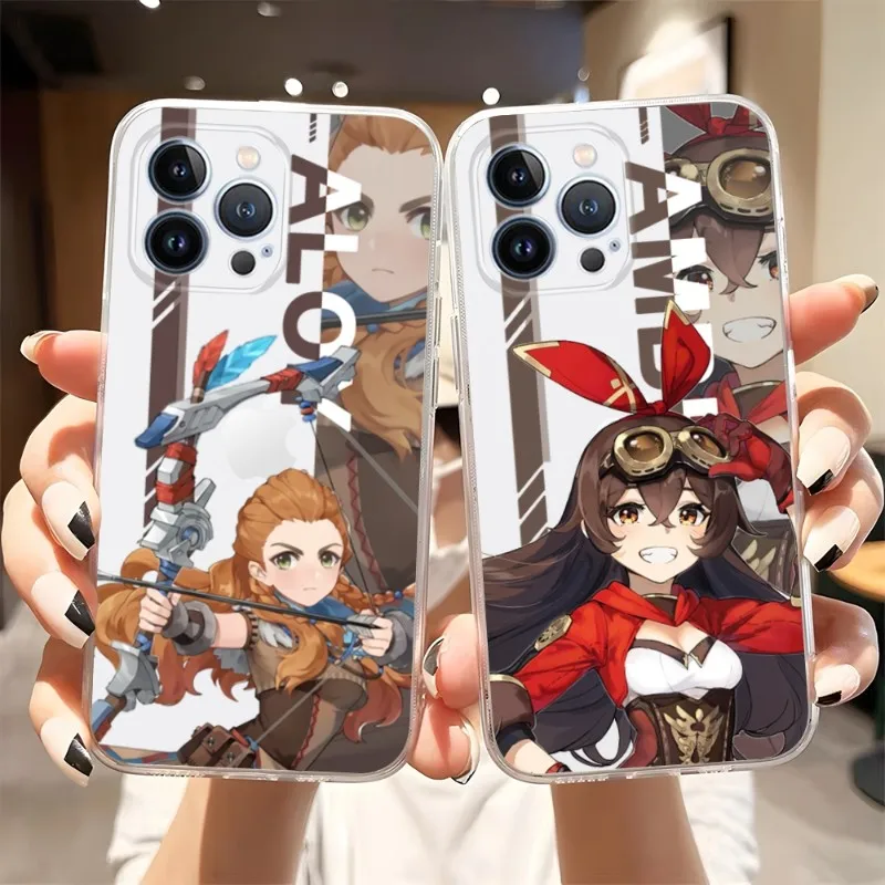 

Genshin Impact Phone Case 2023 Hot Transparent For Iphone 14Pro 11 12 14 Pro Max Mini 6 6s 7 8 Plus X XR XS SE2020 Cover