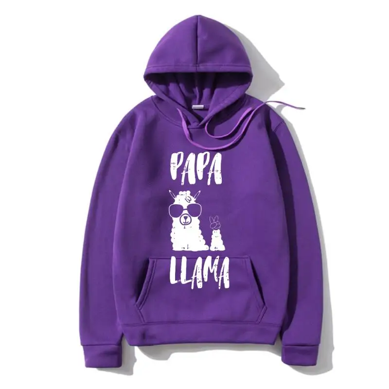 

Funny Papa Llama Daddy Outerwear Cute First Fathers Day OutWarm Pullover Faddish Male Outerwears Cotton Outerwear Hoody Simple S