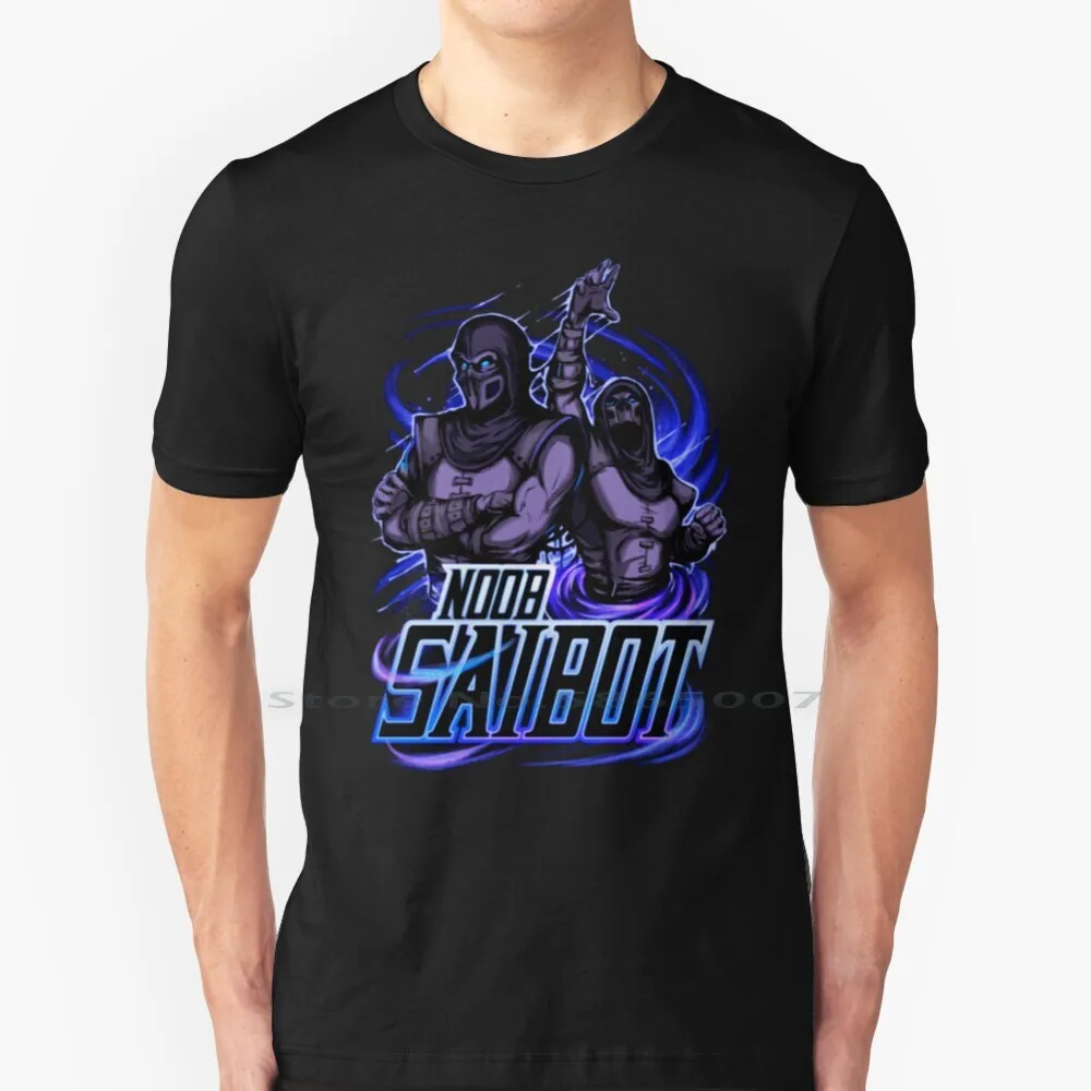 Футболка Mortal Kombat Noob Saibot 100% хлопок большой размер 6xl модная футболка в подарок |