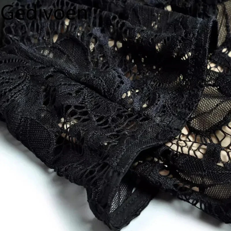 Gedivoen женский модный костюм с отложным воротником однобортное короткое пальто