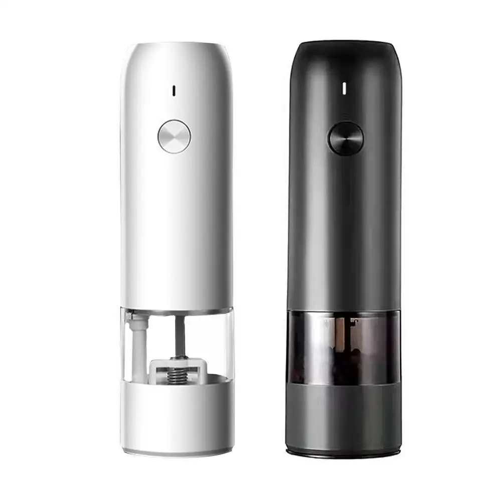

1/2Pcs Electric Salt Pepper Grinder Set USB Charge Spice Mill Grinder Adjustable Coarseness Pepper Mill Grinder Kitchen Tools